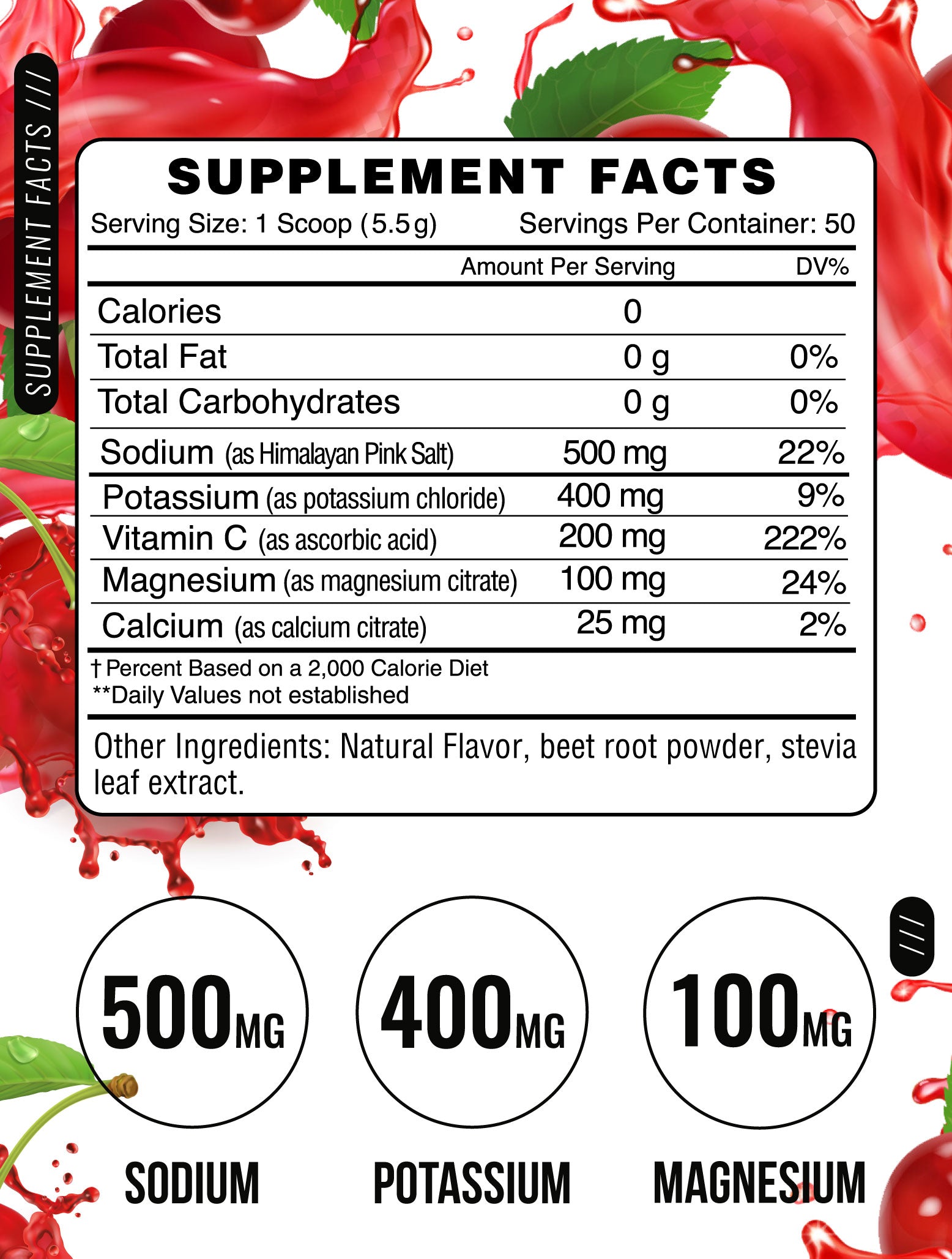 Supplement facts