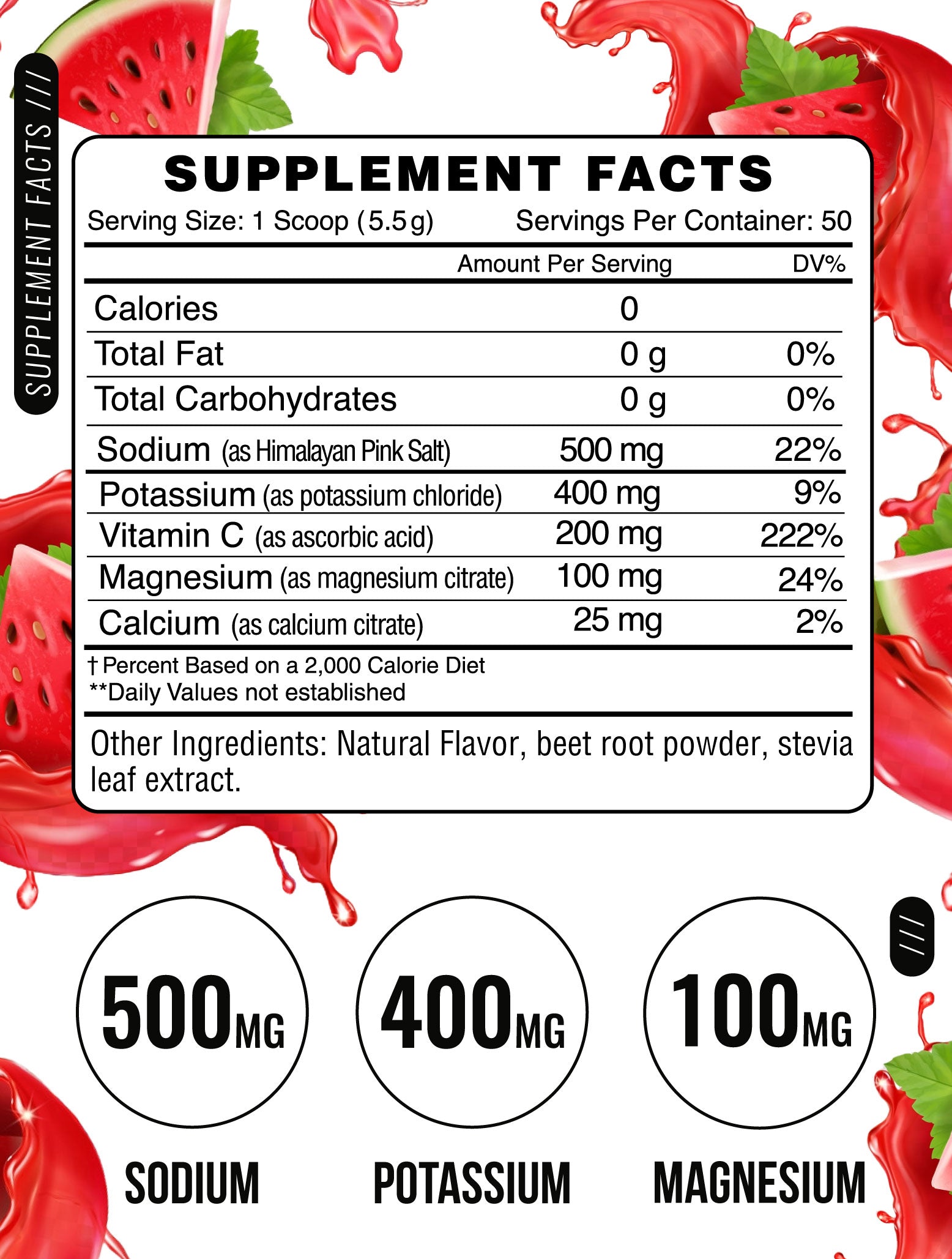 Supplement facts