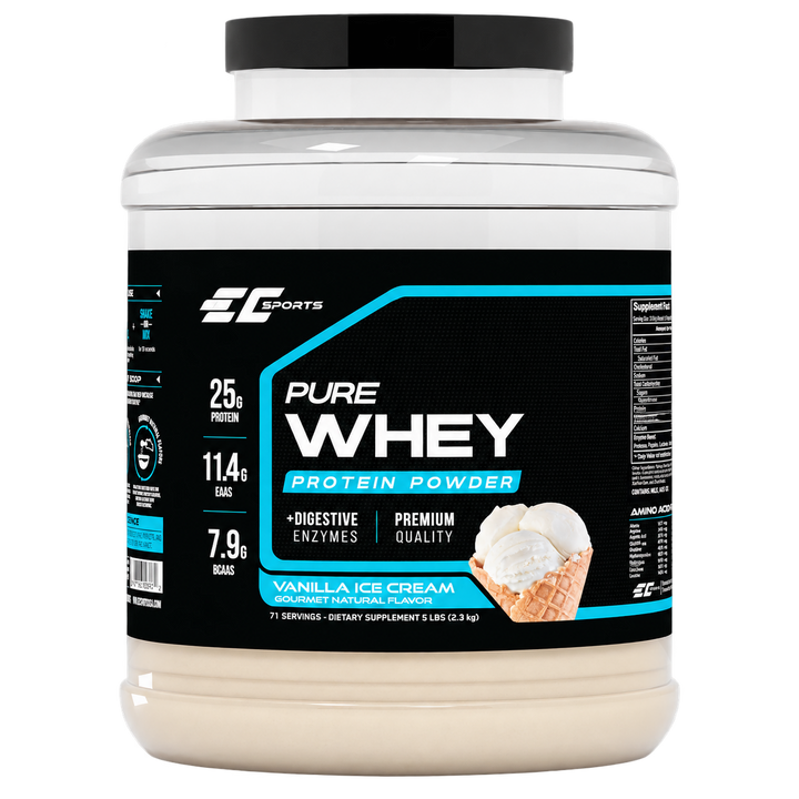 PURE WHEY + DIGESTIVE ENZYMES 5 LBS