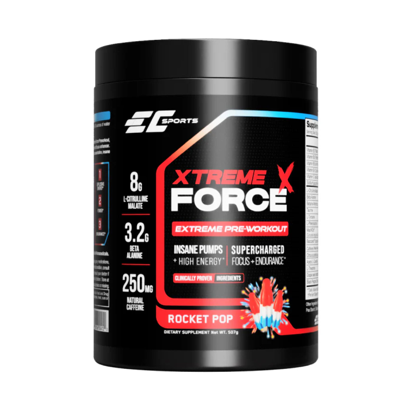 Xtreme Force Pre Workout - Energy, Power, and Focus Amplifier – EC