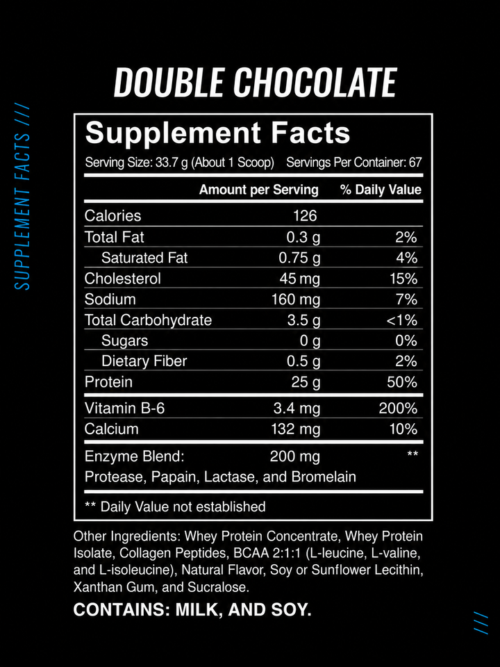 PURE WHEY + DIGESTIVE ENZYMES 5 LBS