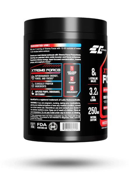 Xtreme Force Pre Workout - Energy, Power, and Focus Amplifier