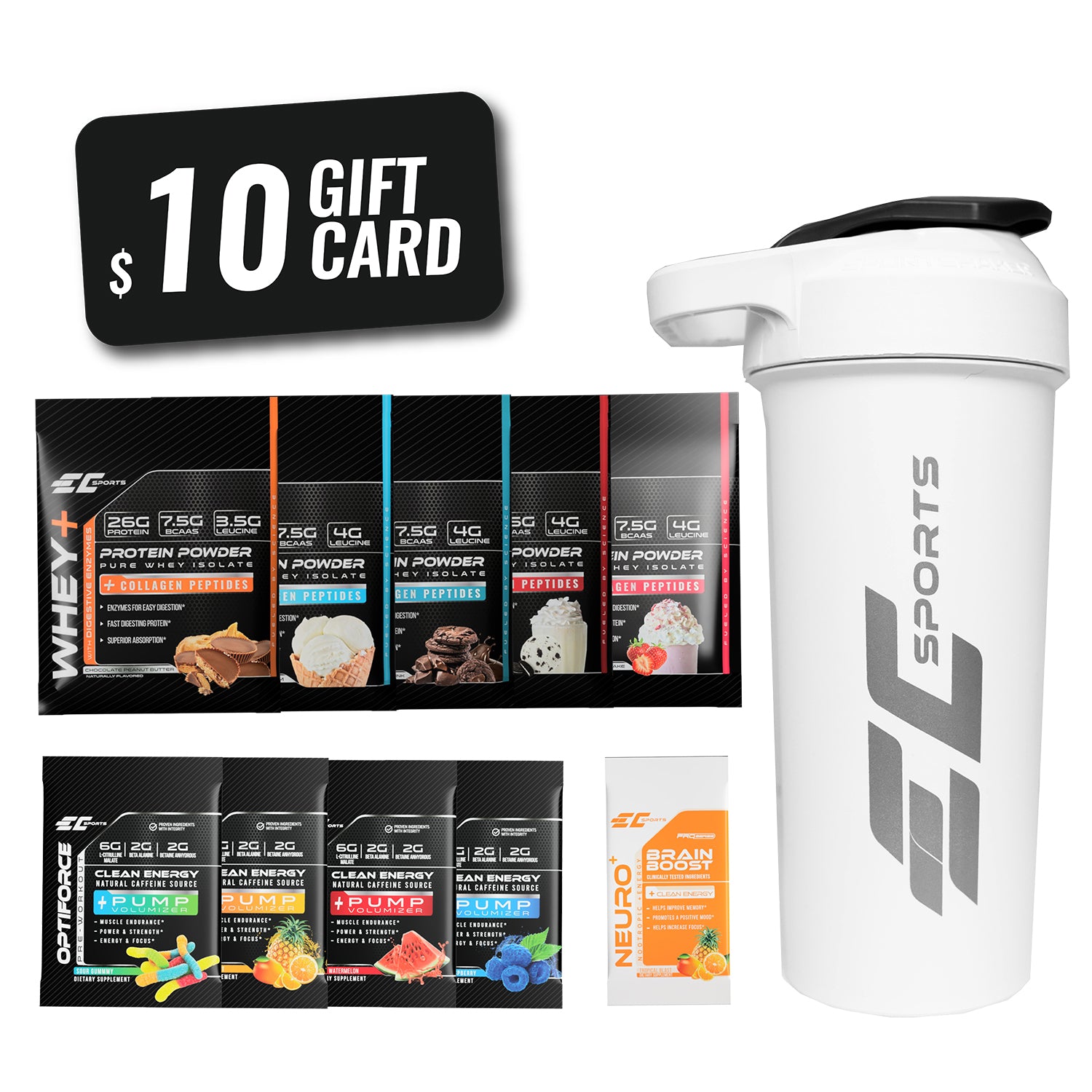 Order our pre-workout samples today and receive a Bonus shaker
